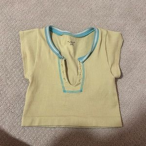 Urban outfitters out from under go for gold top in green/blue